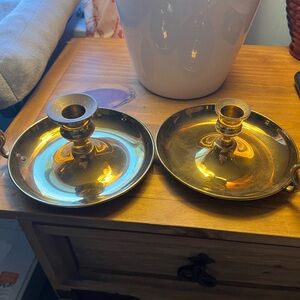 Elegant Gold Candle Holders